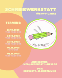 Neue Termine für das Schreiblabor „Vollgetextet“